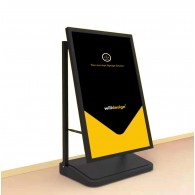 Footpath Sign with Water Base Display, Shop Display- 600x900mm Wheel Available